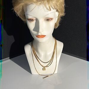 Bundle Sale 3 for $15 | Four Strand | Gold Tone | Chain Necklace (17")